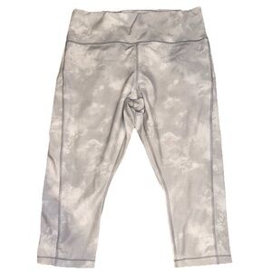 Athleta Women’s Ultimate‎ Stash Pocket Printed Capri White/Gray Size 2X